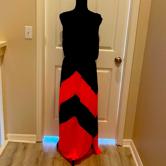 strapless open back dress Guizio Siena Maxi Dress Red Love / L main image 0